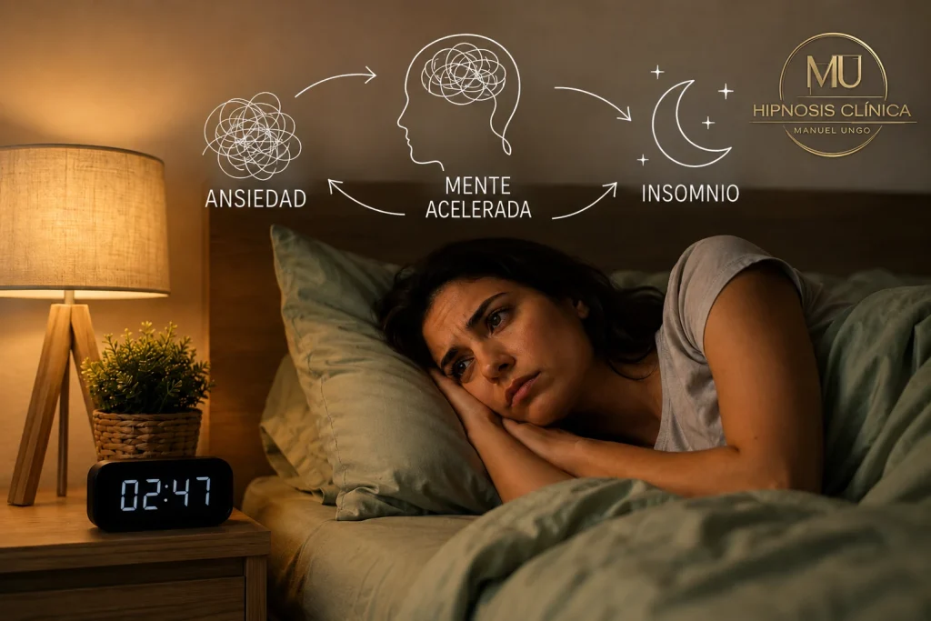 Ansiedad, mente acelerada e insomnio en consulta online de Clínica VIU