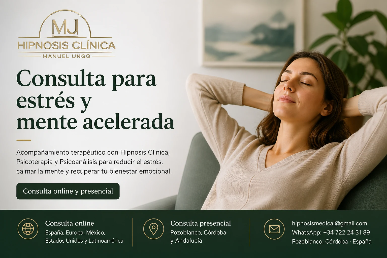 Psicoanálisis online para estrés, control y mente acelerada