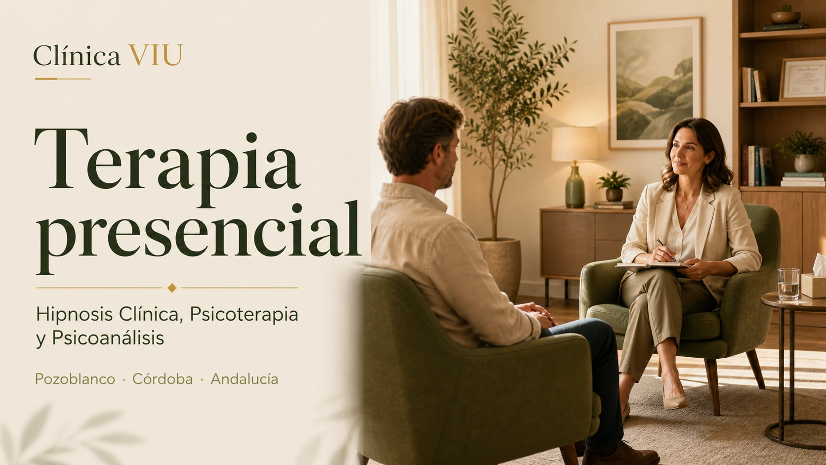 Terapia presencial de Hipnosis Clínica, Psicoterapia y Psicoanálisis en Pozoblanco y Córdoba